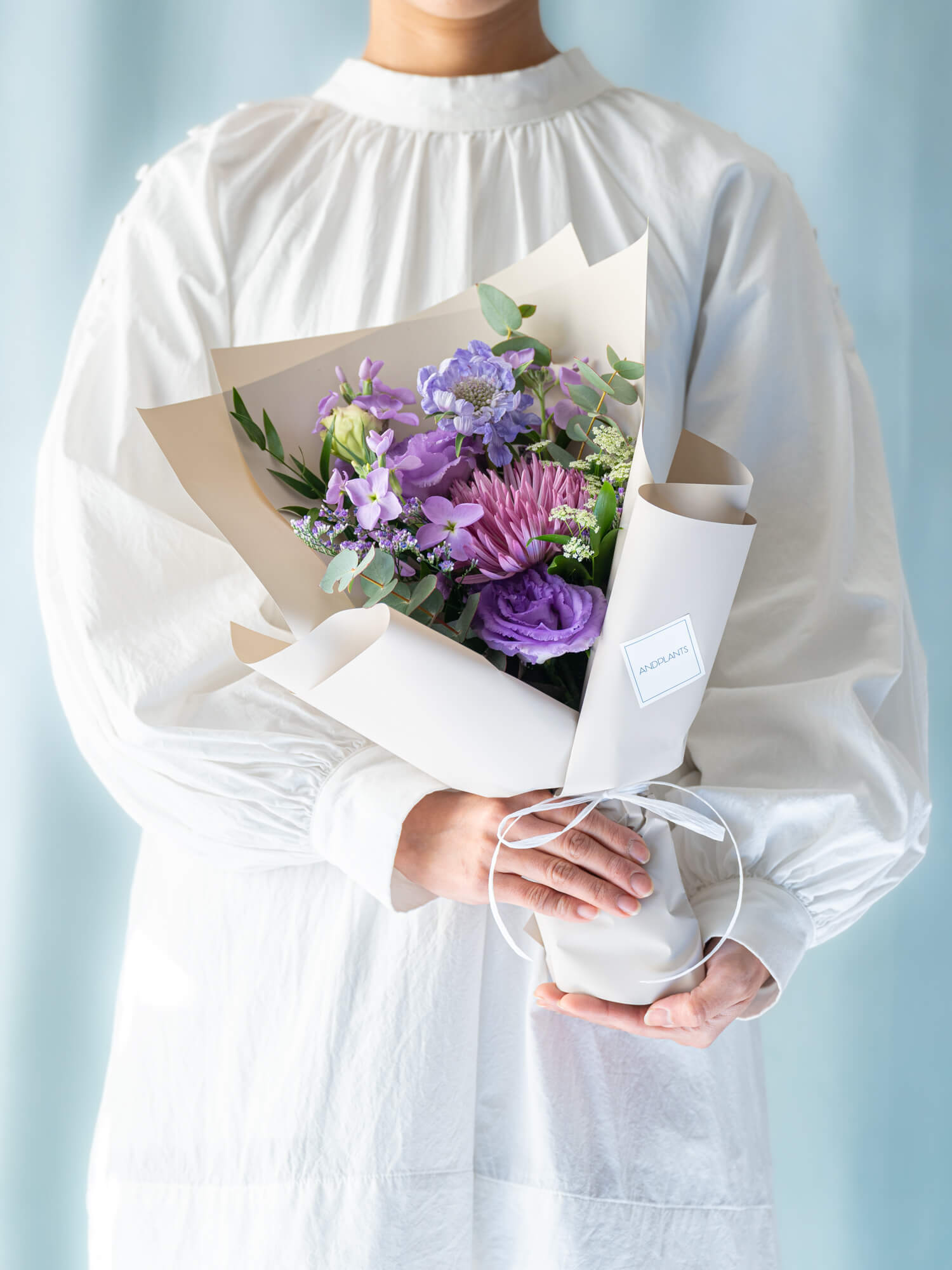 【お供え用】季節の花束 S - パープル -