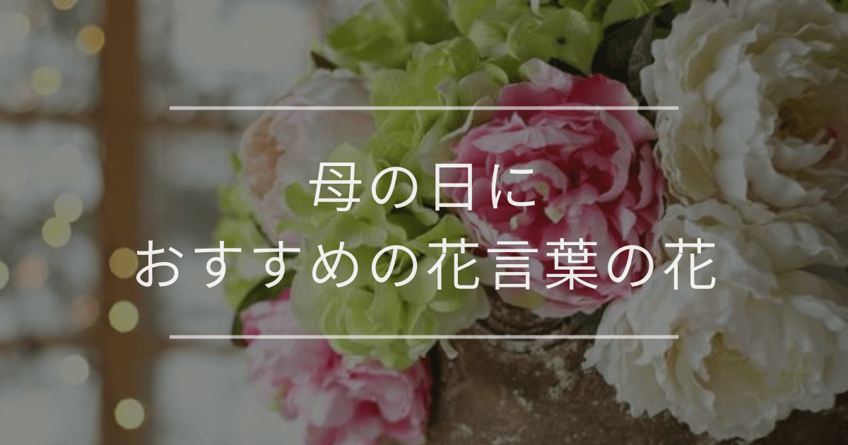 母の日におすすめの花言葉の花