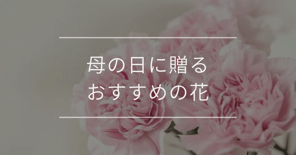 【2025年最新版】母の日に贈るおすすめの花｜迷わない選び方のコツ