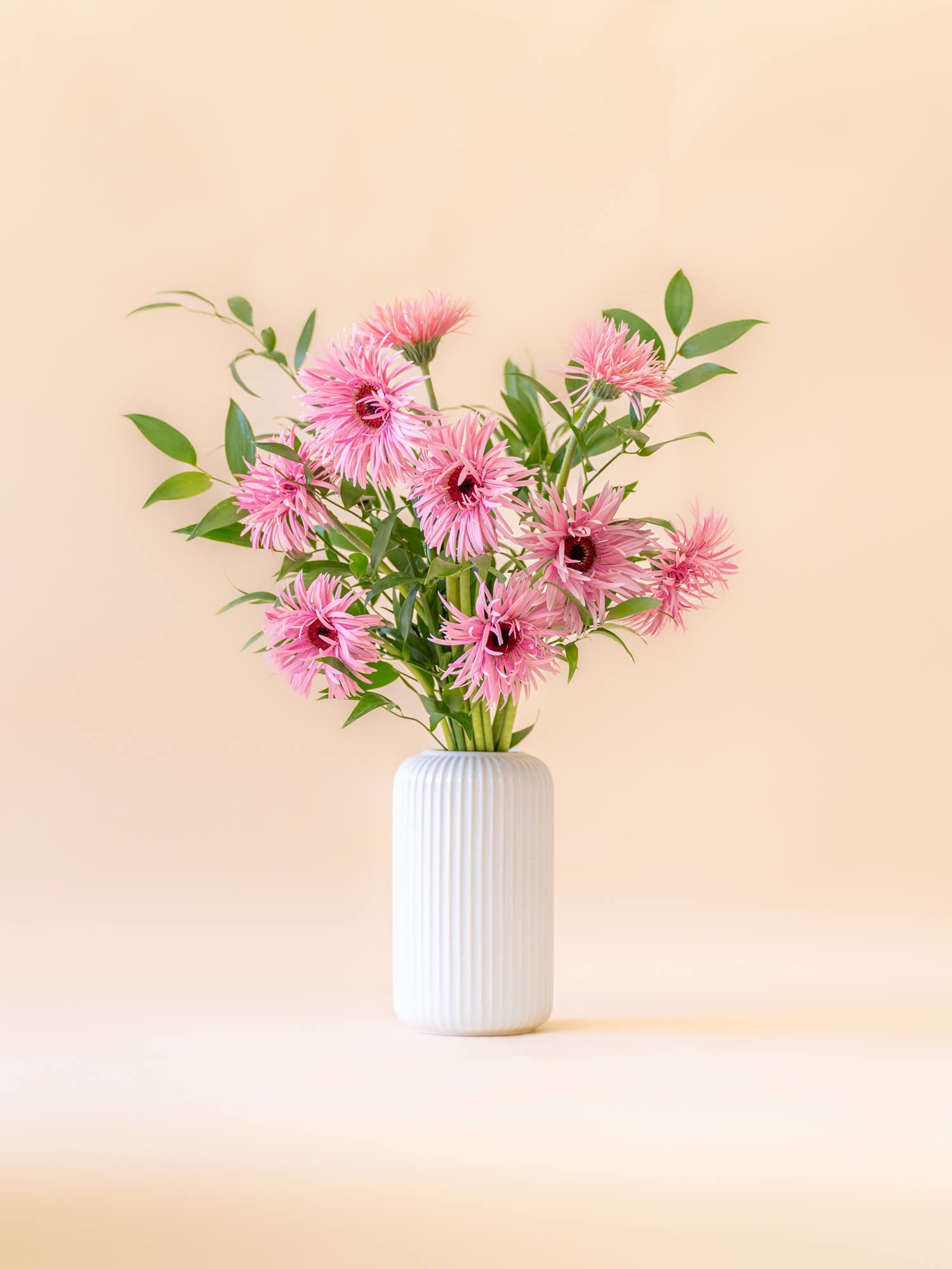 ガーベラの花束 10本 - ピンク - | お花の通販AND FLOWER (アンドフラワー)