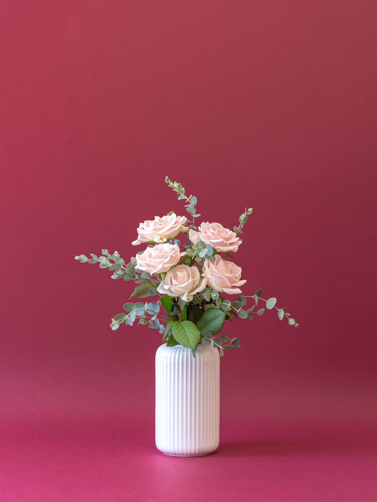 誕生日ギフト バラの花束 5本 - ピンク - お花の通販AND FLOWER アンドフラワー