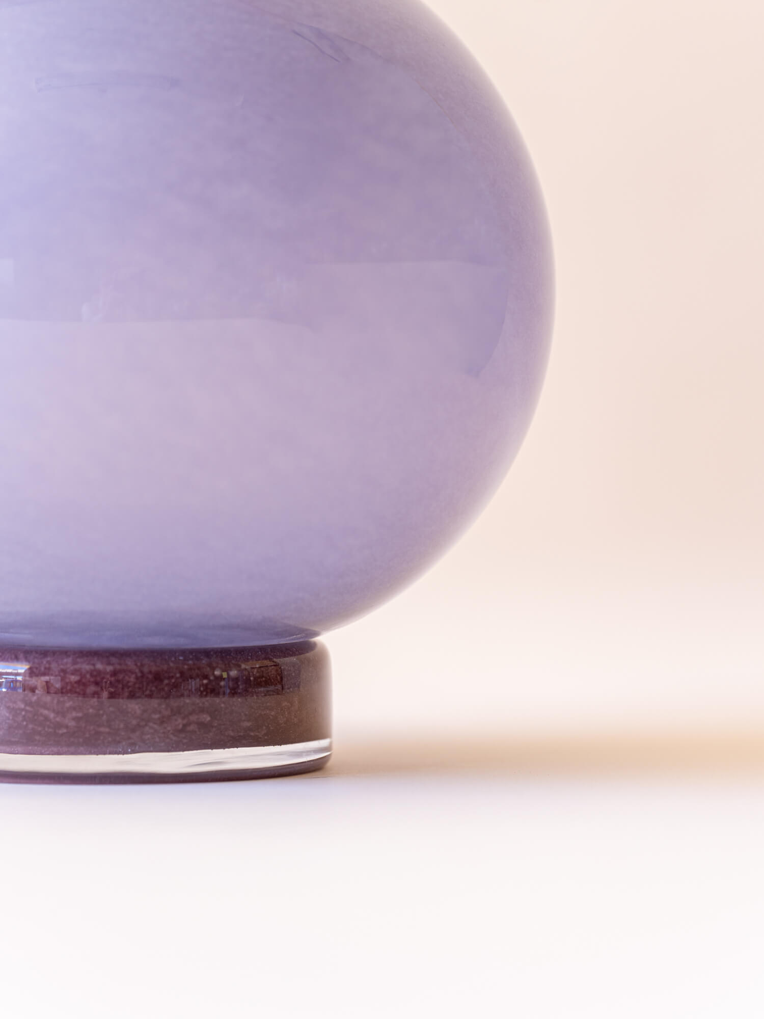 BROSTE COPENHAGEN Mouthblown Glass Vase Purple - Mari -