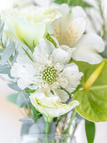 OSAJI ハンド美容液とおまかせブーケS グリーン&ホワイトのセット