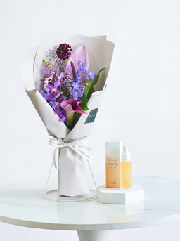 OSAJI ハンド美容液とおまかせブーケS パープルのセット