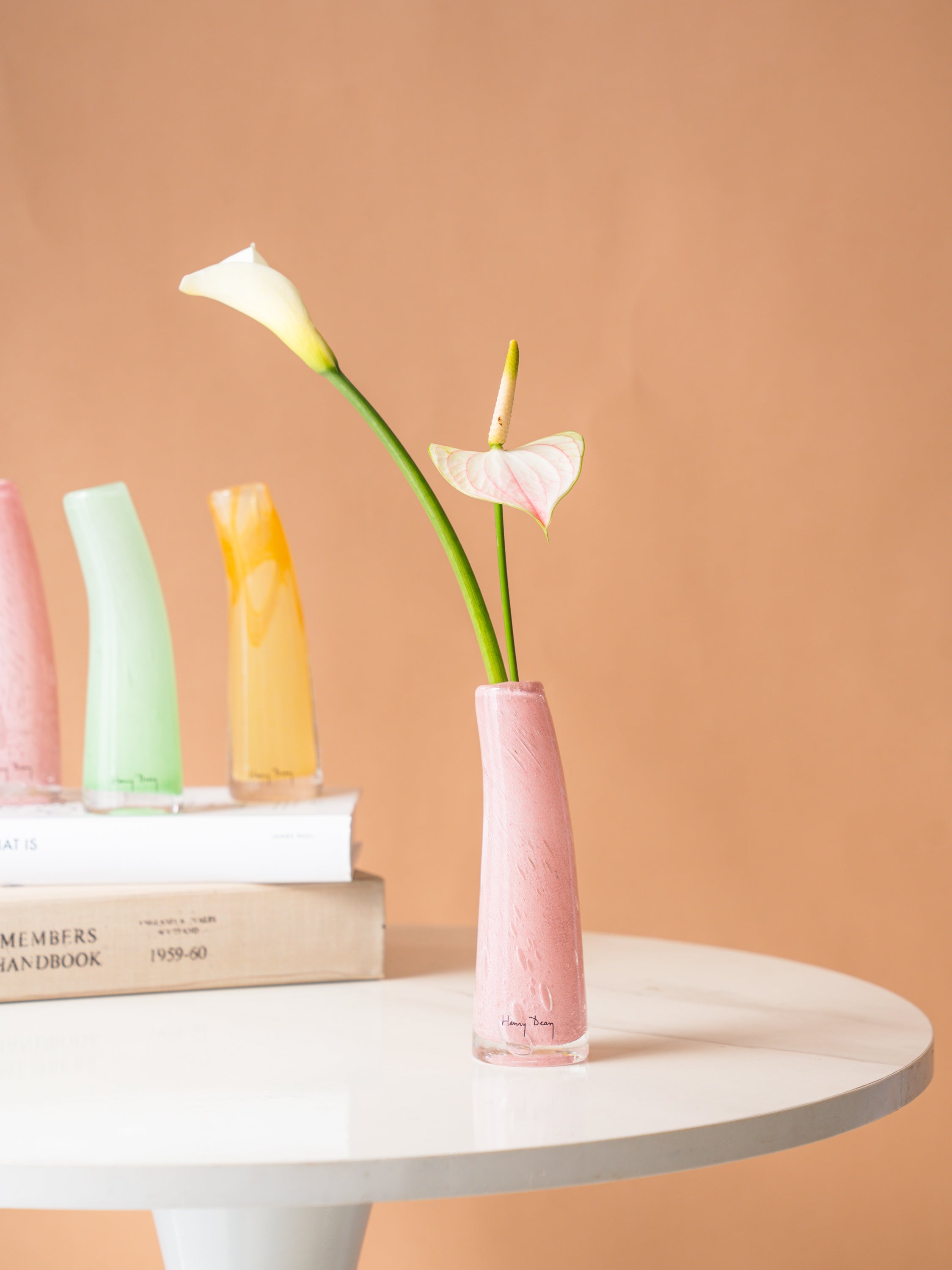 母の日】Henry Dean Glass Sとお花2輪のセット - ブロッサム - | お花