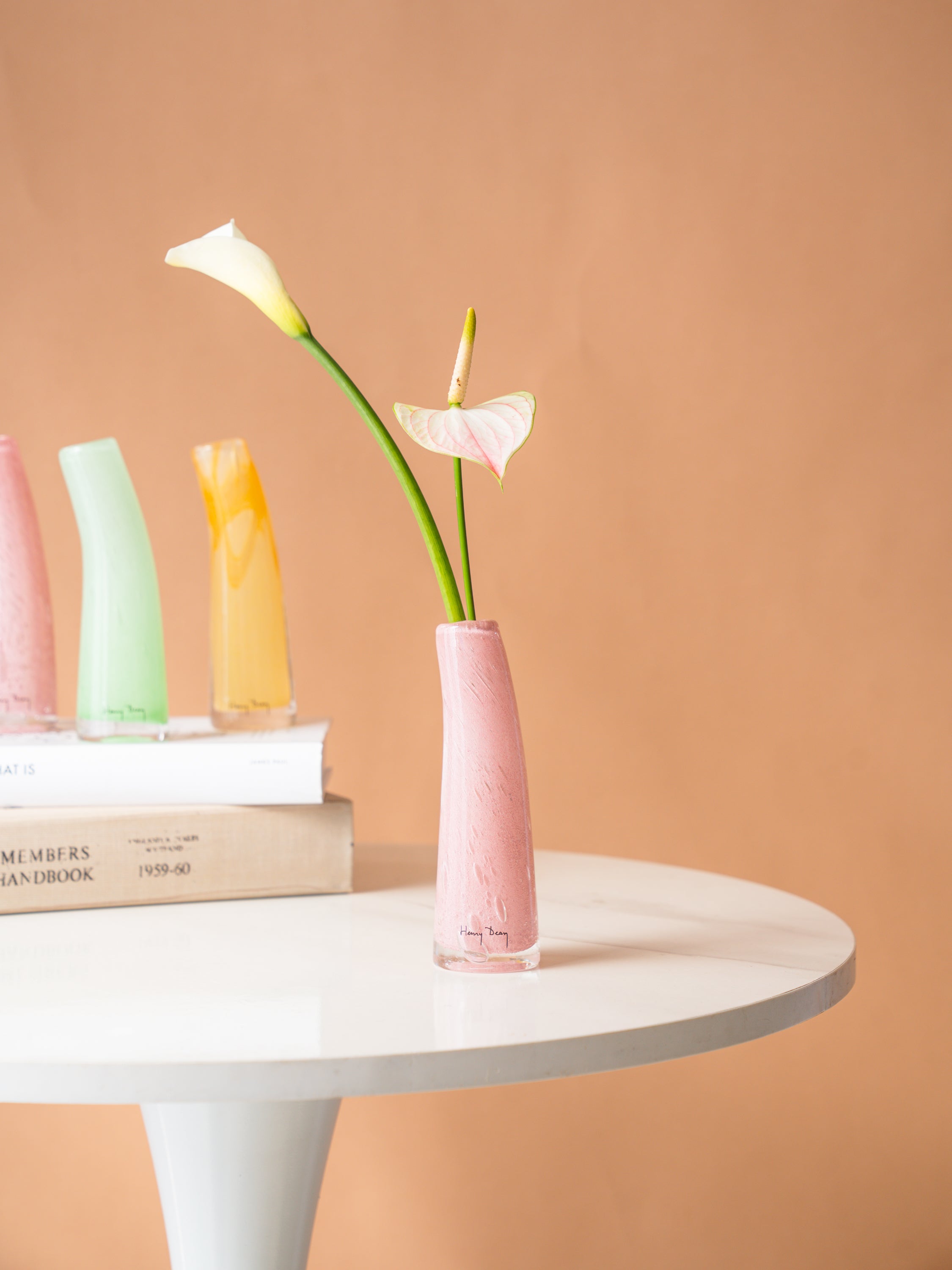母の日】Henry Dean Glass Sとお花2輪のセット - ブロッサム - | お花