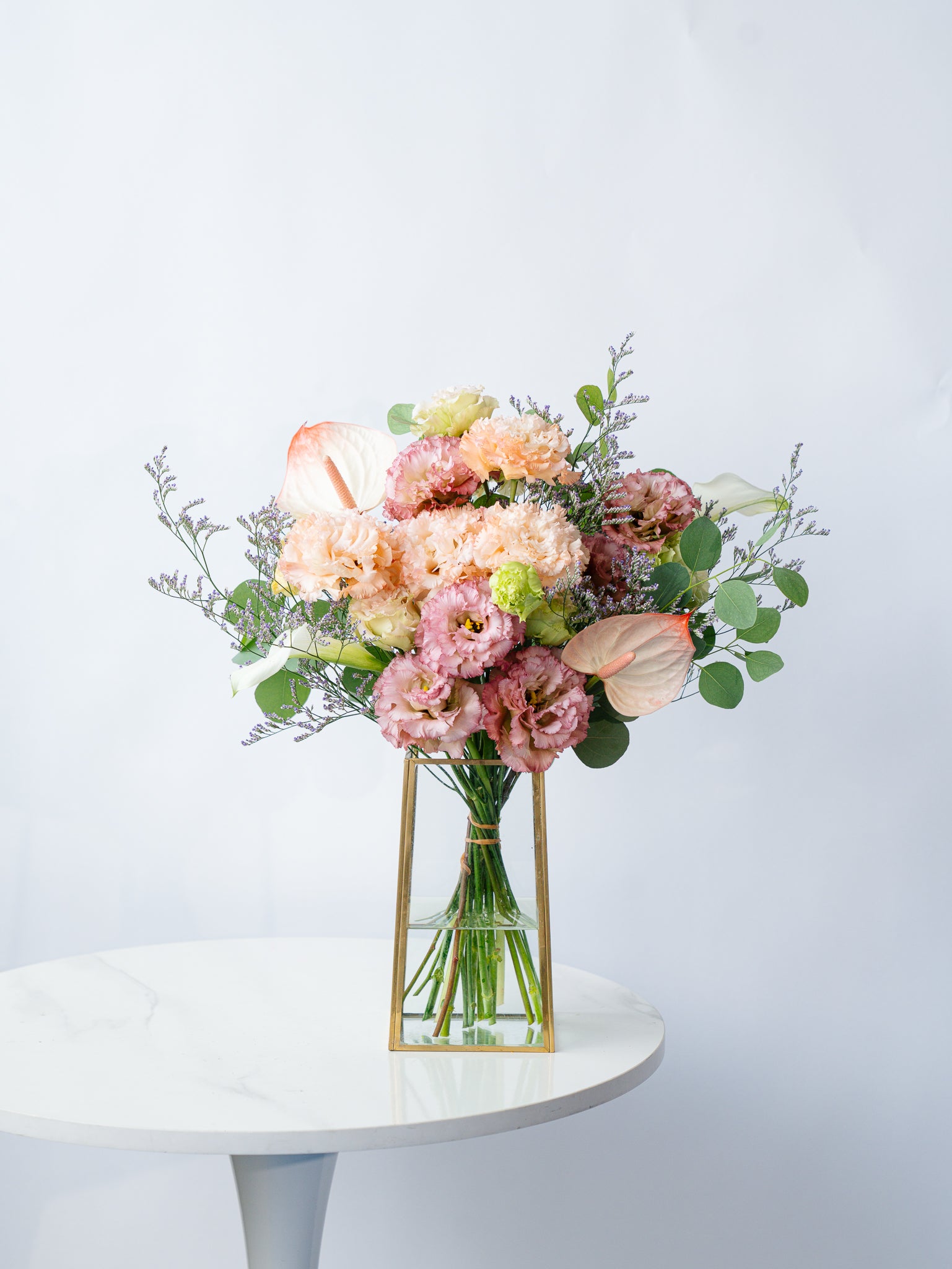 6月の誕生花】トルコキキョウの生花の花束L | お花の通販AND FLOWER
