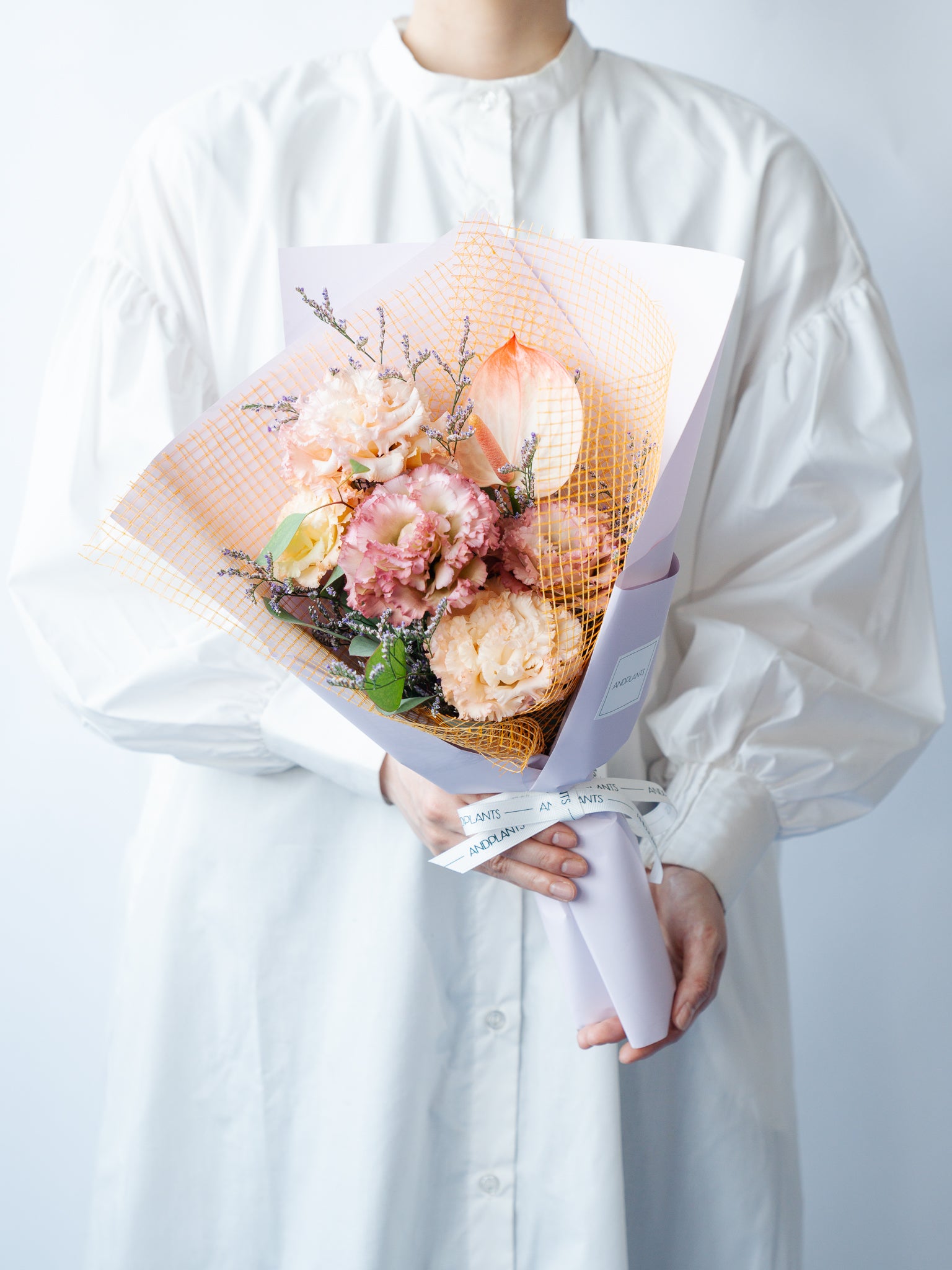 【6月の誕生花】トルコキキョウの生花の花束M