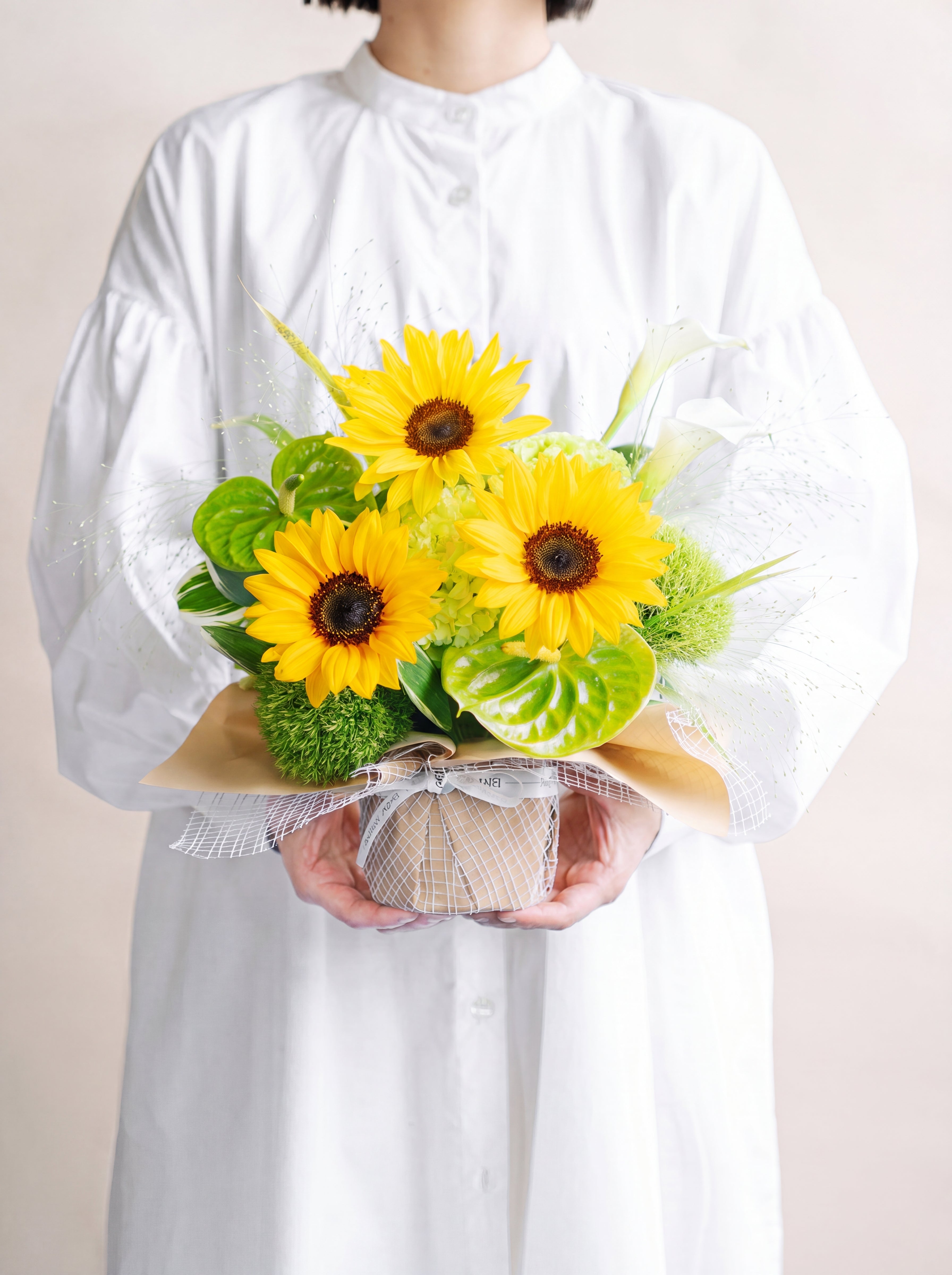【7月の誕生花】ひまわりの爽やかなアレンジメント