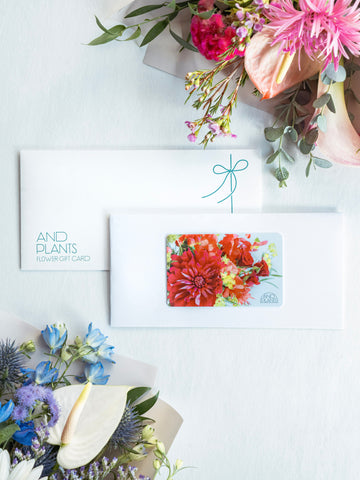 【フラワーギフトチケット】AND PLANTS Flower Gift Ticket Light