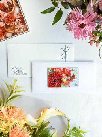 【フラワーギフトチケット】AND PLANTS Flower Gift Ticket Medium