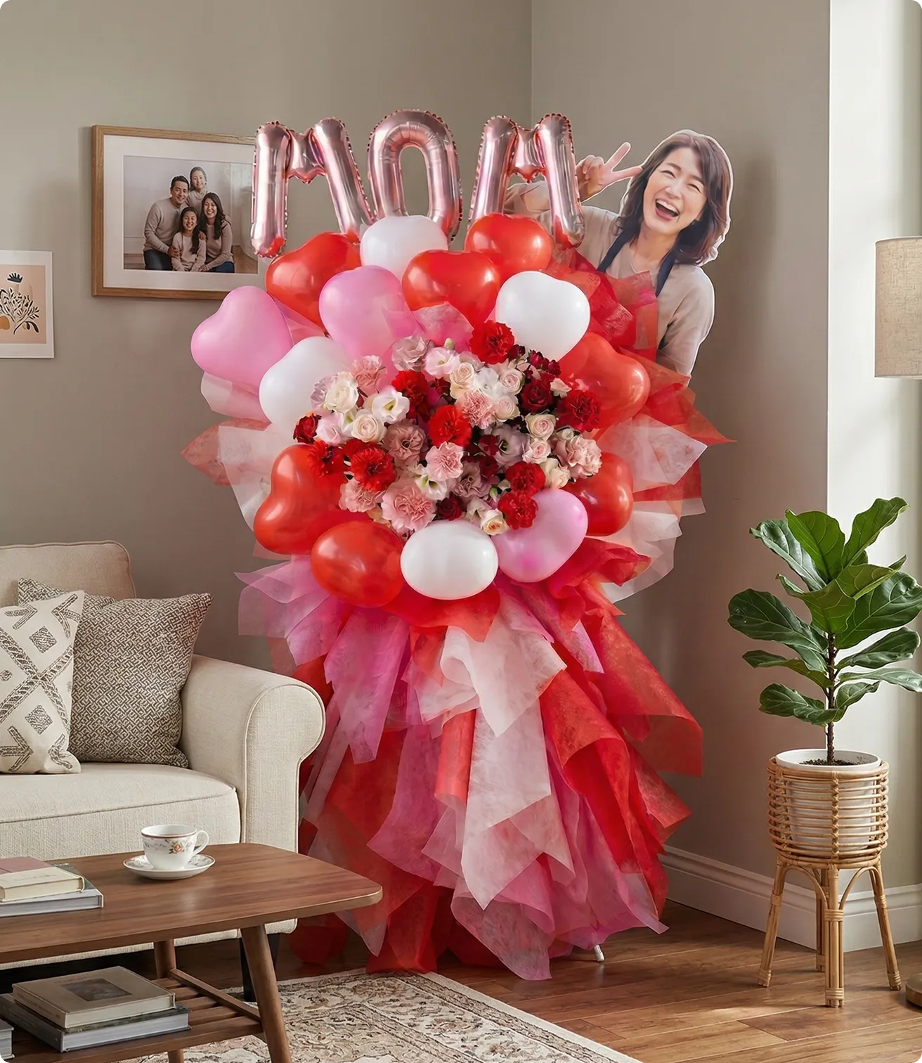 フラワースタンド設置イメージ（約170cm）